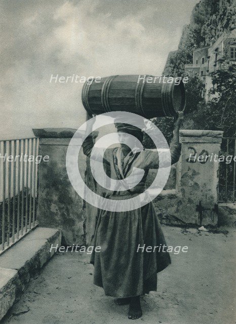 Water-bearer, Capri, Italy, 1927. Artist: Eugen Poppel.