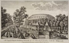 The Chinese Building and Rotunda in Ranelagh Gardens, Chelsea, London, c1750. Artist: Anon