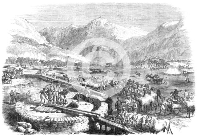 The British Expedition to Abyssinia: watering-place...at the entrance to the Koomaylee Pass, 1868. Creator: Unknown.