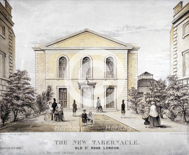 The Tabernacle, Old Street, Finsbury, London, c1850.     Artist: Ford and West