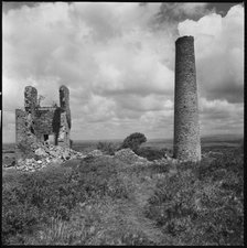 Wheal Jenkin Mine, Caradon Hill, Minions, Linkinhorne, Cornwall, 1967-1970. Creator: Eileen Deste.