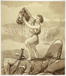 David and Goliath, n.d. Creator: Alfred Chalon.