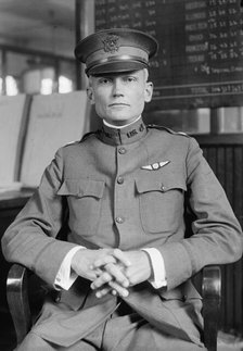 Hiram Bingham, Aviator - At Desk, 1917. Creator: Harris & Ewing.