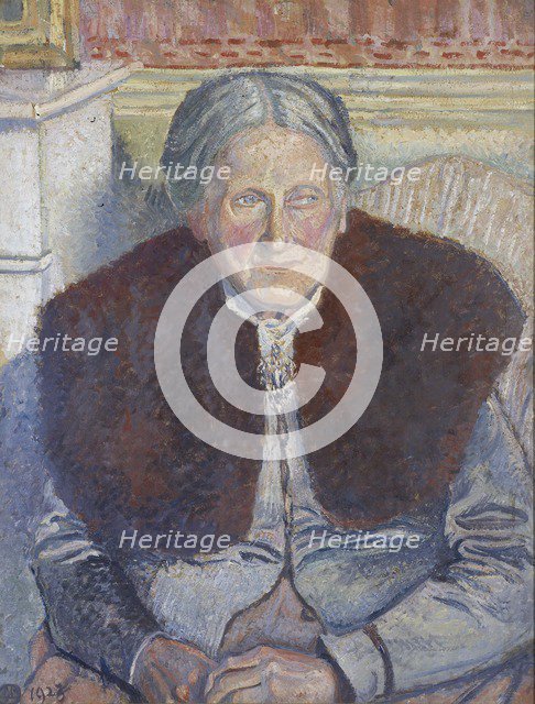 Mme Camille Pissarro, 1923. Artist: Lucien Pissarro.