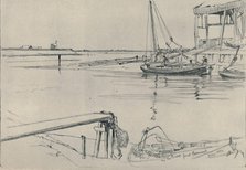 'On the Bure, Great Yarmouth', 1894, (1919). Artist: Frank Short.