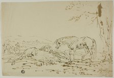 Landscape with Horses in Foreground, n.d. Creator: Sawrey Gilpin.