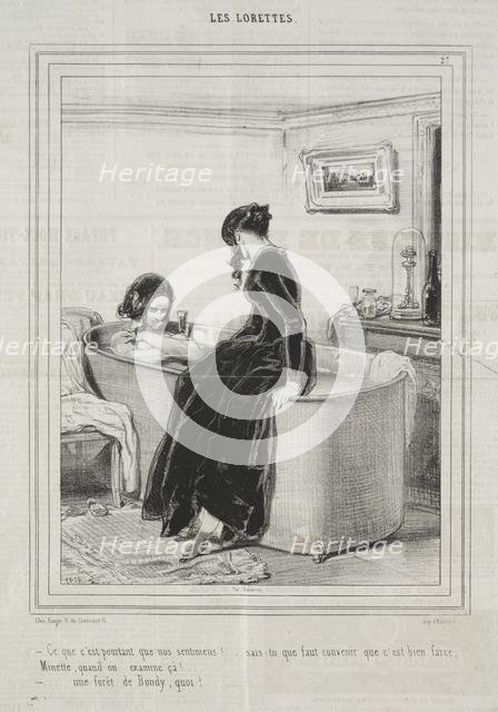 Les Lorettes, 1842. Creator: Paul Gavarni (French, 1804-1866).