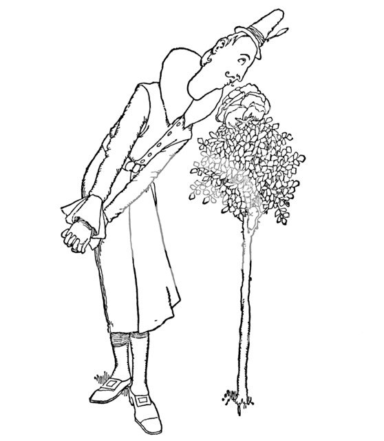 'All Cares and Sorrows Were Forgotten By Him Who Inhaled Its Fragrance', c1930. Artist: W Heath Robinson.