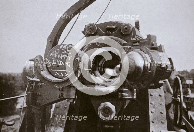 'A complimentary message to Fritz', Somme campaign, France, World War I, 1916. Artist: Unknown