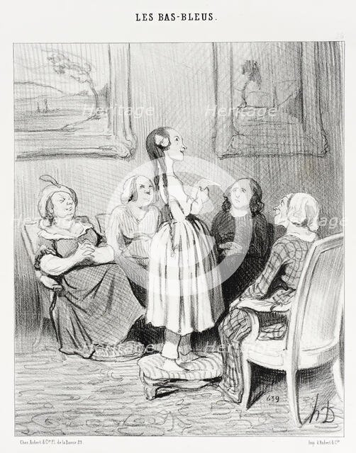 "...dussent-ils me maudire...", 1844.  Creator: Honore Daumier.