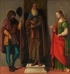 Three Saints: Roch, Anthony Abbot, and Lucy, ca. 1513. Creator: Giovanni Battista Cima da Conegliano.