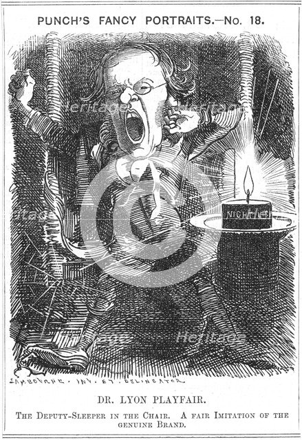 Lyon Playfair, Scottish chemist and politician, 1881. Artist: Edward Linley Sambourne