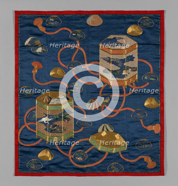 Fukusa (Gift Cover), Japan, Edo period (1615-1868), 1775/1825. Creator: Unknown.