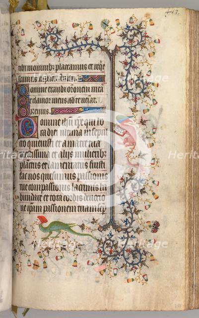 Hours of Charles the Noble, King of Navarre (1361-1425): fol. 2041r, Text, c. 1405. Creator: Master of the Brussels Initials and Associates (French).