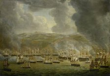 The Attack of the Combined Anglo-Dutch Squadron on Algiers, 1816, 1817. Creator: Gerardus Laurentius Keultjes.