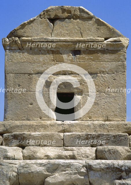 Mausoleum of Cyrus the Great, Achaemenid king of Persia, Pasargadae, Iran,  Achaemenid Empire, 1994. Creator: LTL.