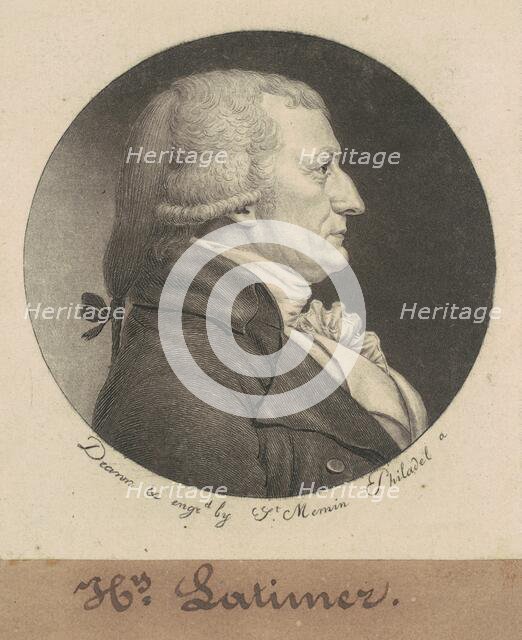 Henry Latimer, 1798. Creator: Charles Balthazar Julien Févret de Saint-Mémin.