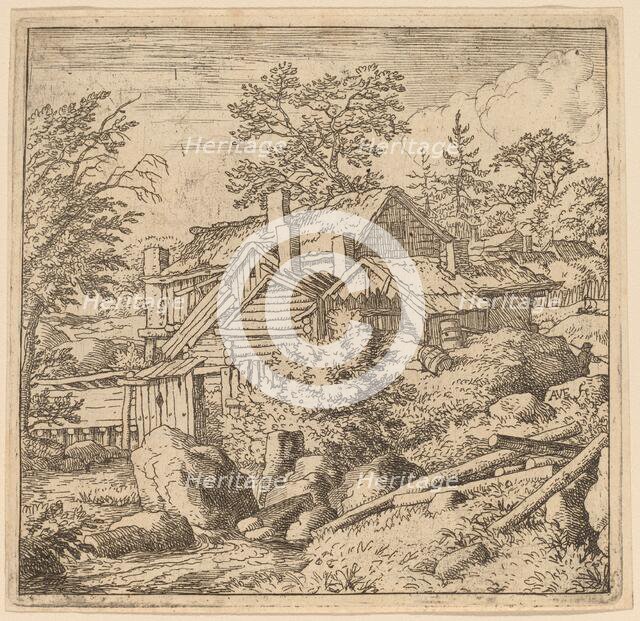 Hamlet on a Mountain Side, probably c. 1645/1656. Creator: Allart van Everdingen.