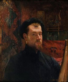 Self-Portrait, c. 1886-1888. Creator: Cottet, Charles (1863-1925).