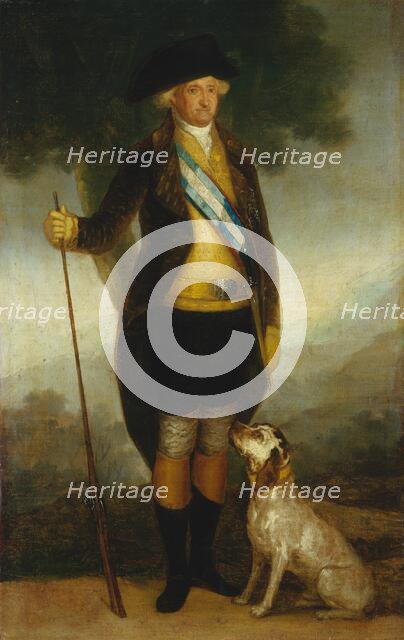 Charles IV of Spain as Huntsman, c. 1799/1800. Creator: Workshop of Francisco de Goya.