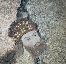 Mosaic of the Byzantine Emperor Isaac Commenus, 14th century. Artist: Unknown