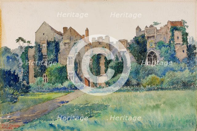Compton Castle, Devonshire, England, 1928. Creator: Cass Gilbert.