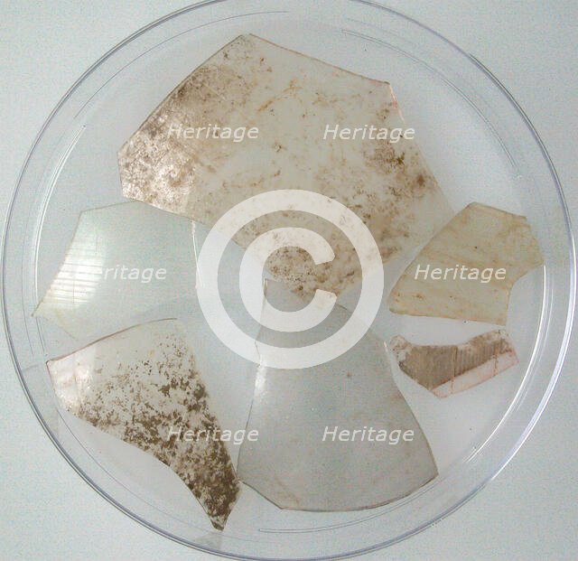 Glass Fragments, Coptic, 4th-early 5th century. Creator: Unknown.