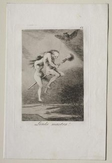 Caprichos: Pretty Teacher!. Creator: Francisco de Goya (Spanish, 1746-1828).