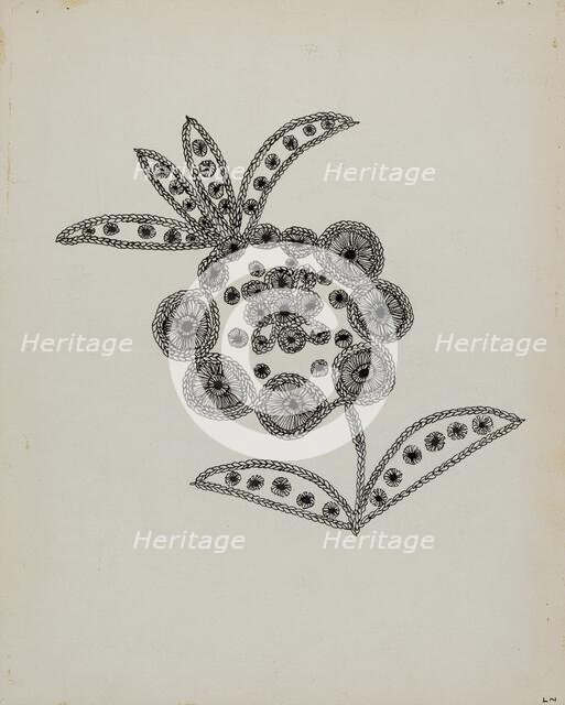 Needlework, c. 1936. Creator: Lena Nastasi.