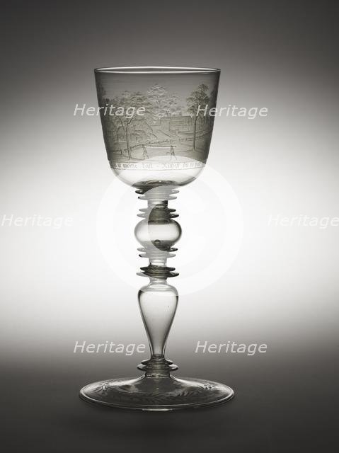 Goblet, c. 1680. Creator: Hermann Schwinger (German, 1640-1683).