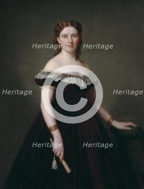 Jane Cederlund, 1869. Creator: Amalia Lindegren.