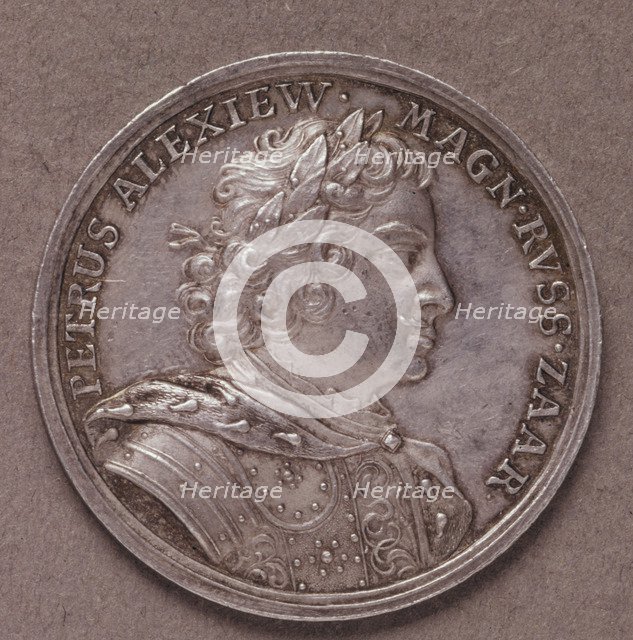 Silver Ruble, 1714. Artist: Numismatic, Russian coins  