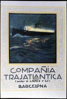 Advertising of the Cia, 1921. Creator: Roqueta.