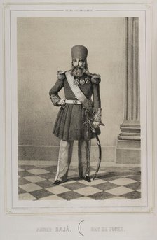 Ahmad I ibn Mustafa, (1806-1855), Bey of Tunisia from 1837 to 1855, 1852. Creator: Julio Donón.