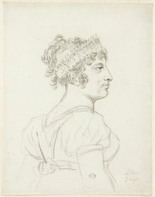 Bust of Caroline Bonaparte, Princess Murat, Queen of Naples, c. 1810. Creator: Jacques-Louis David.