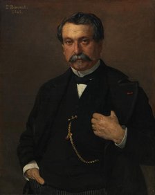 Portrait of a Man, 1868. Creator: Léon Bonnat (French, 1833-1922).