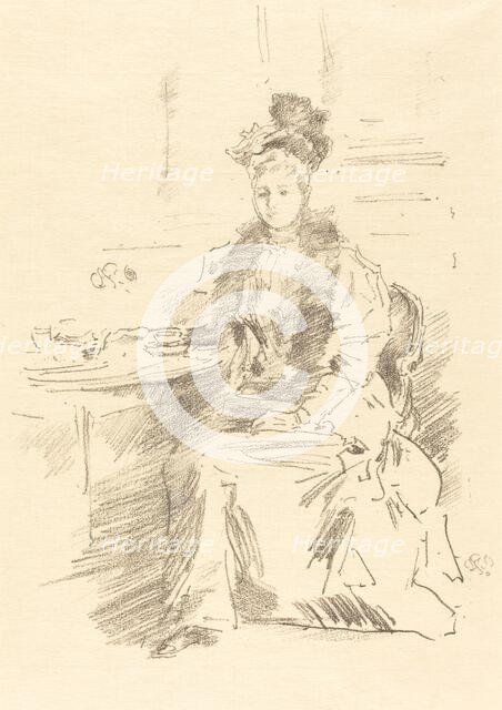 La Jolie New Yorkaise, 1894. Creator: James Abbott McNeill Whistler.