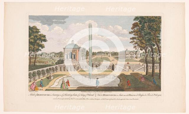 View of the Schloss Moritzburg, 1752. Creator: Unknown.