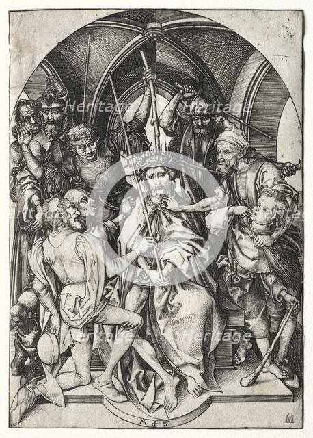 Christ Crowned with Thorns. Creator: Martin Schongauer (German, c.1450-1491).