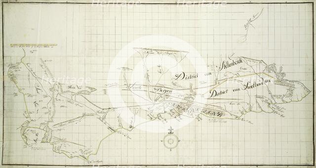 Map of the Southern part of the Cape from St Helena Bay to the Great Fish River, c.1777-1786. Creators: Robert Jacob Gordon, Johannes Schumacher.