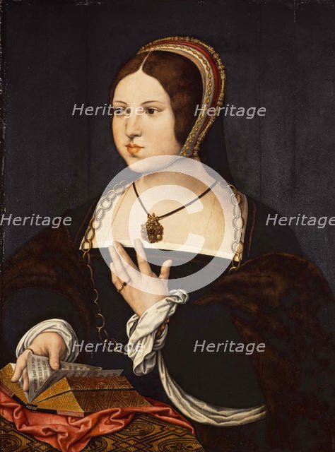 Portrait of Marie Haneton, ca 1518. Creator: Orley, Bernaert, van (1488-1541).