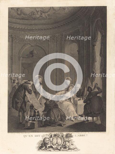 Qu'en dit l'Abbé?, 1788. Creator: Nicolas Delaunay.