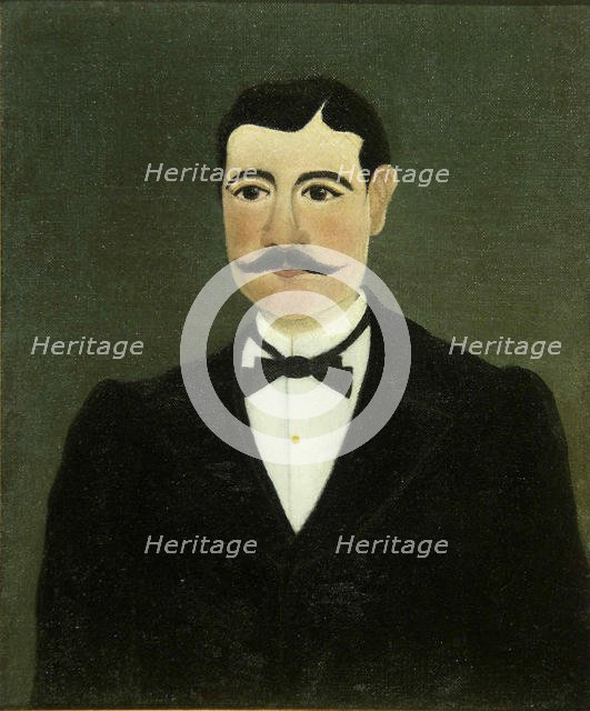 Portrait of Frumence Biche in Civilian Clothers, ca 1891. Creator: Rousseau, Henri Julien Félix (1844-1910).