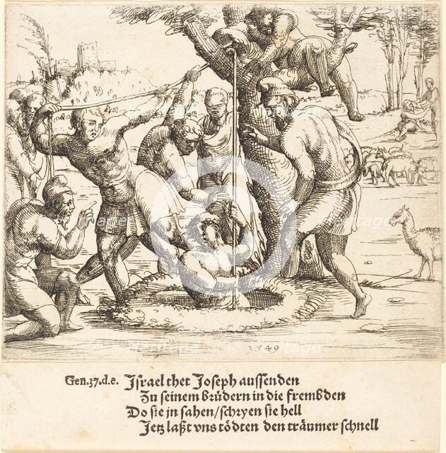 Joseph Thrown into the Well, 1549. Creator: Augustin Hirschvogel.