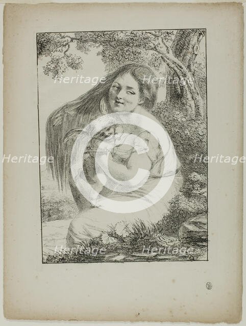 Cupid and a Young Woman, 1817. Creator: Vivant Denon.