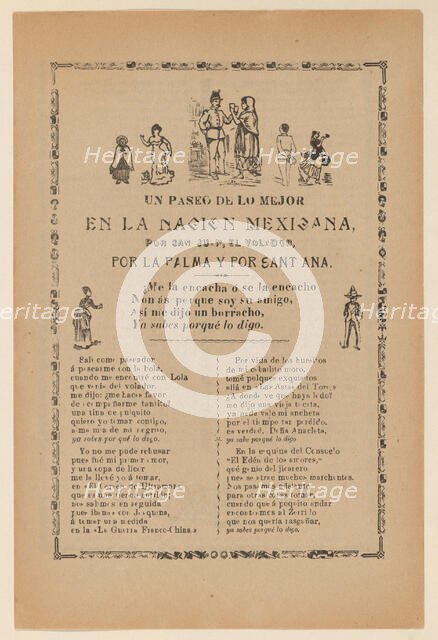 Broadside detailing a religious procession for Saint John and Saint Ana, multiple..., ca. 1900-1913. Creator: José Guadalupe Posada.