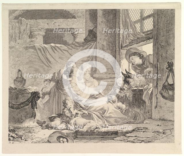 La Famille du Fermier.n.d. Creators: Antoine Louis Romanet, Clement Pierre Marillier.