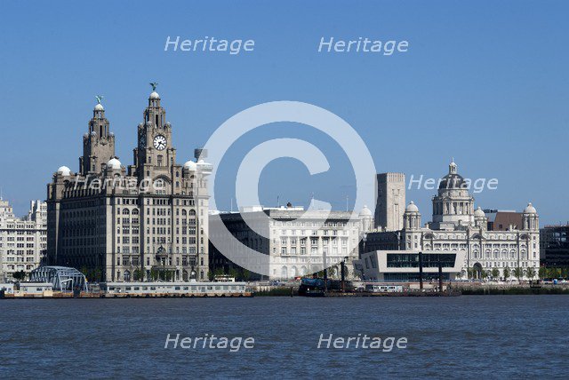 UK, Liverpool, Skyline, 2009. Creator: Ethel Davies.
