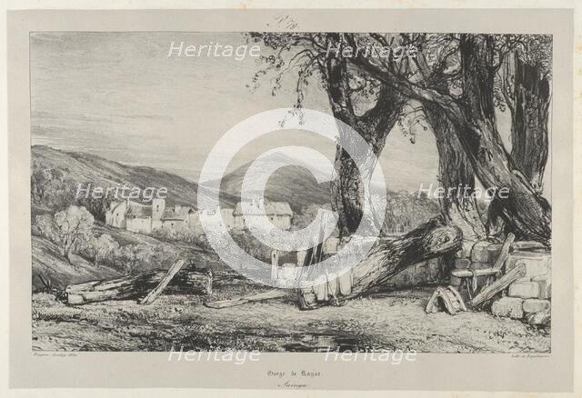 Gorge de Royat, 1831. Creator: Godefroy Engelmann.