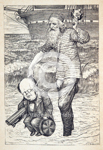 Supporting each man on the top of the tide' pub.1876. Creator: Henry Holiday (1839 - 1927).